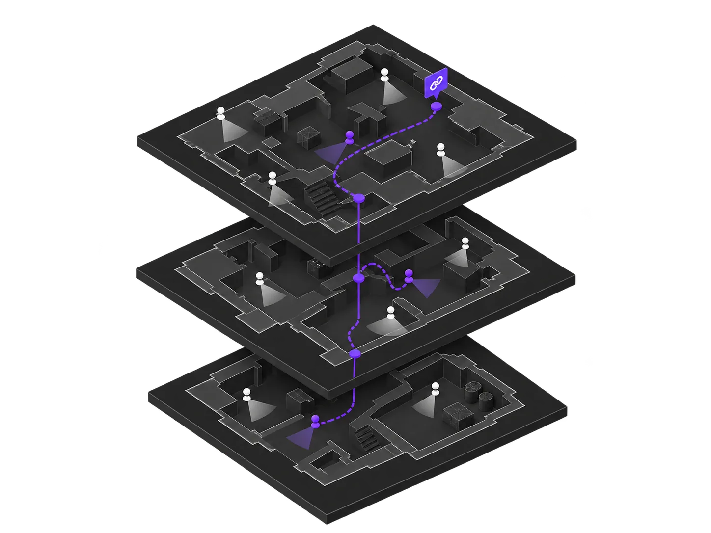 A shared stack of parsed tactical maps linked into one match library